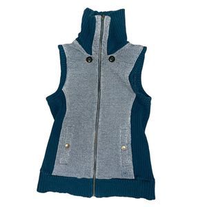 REI, Full Zip Up Vest, Shade of Blue and White, Medium, Used